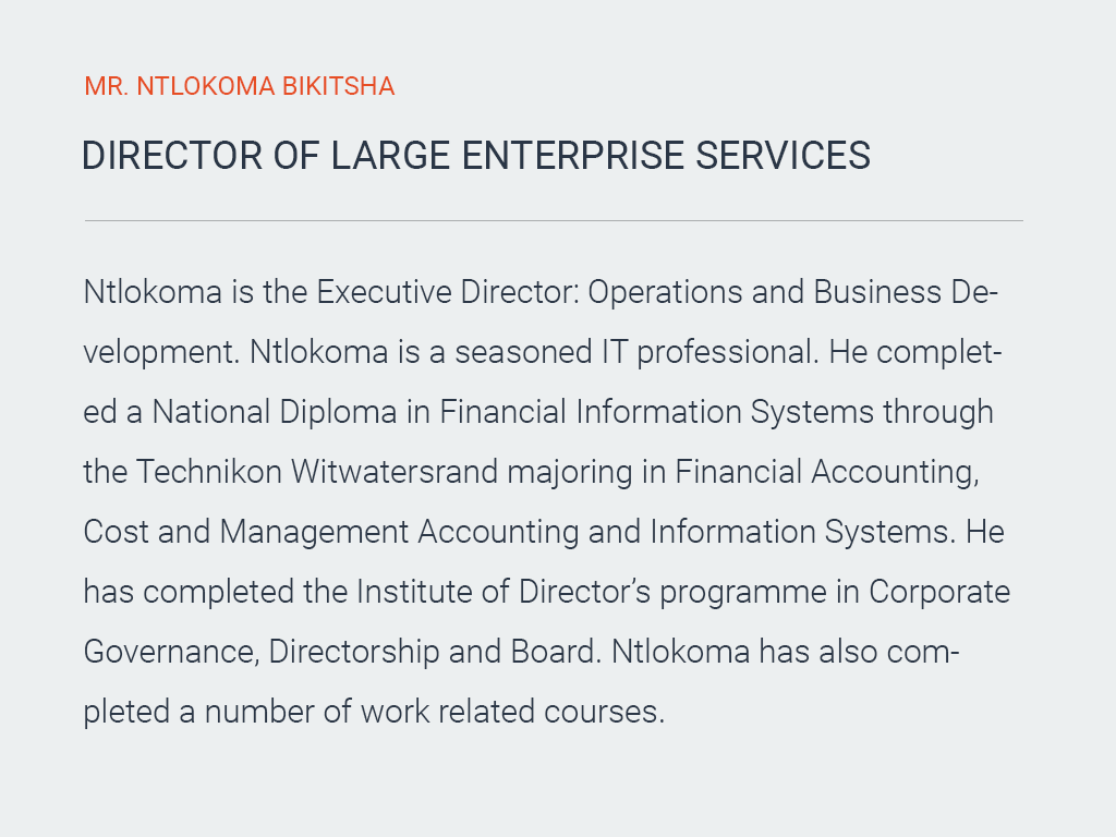 Mr Ntlokoma